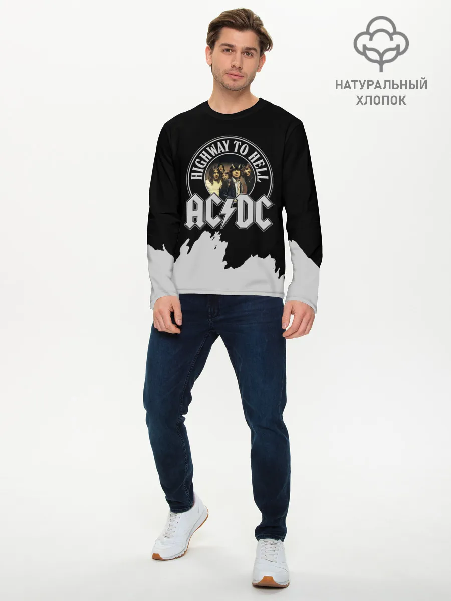 Мужской лонгслив базовый / AC/DC