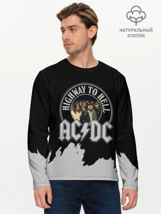 Мужской лонгслив базовый / AC/DC