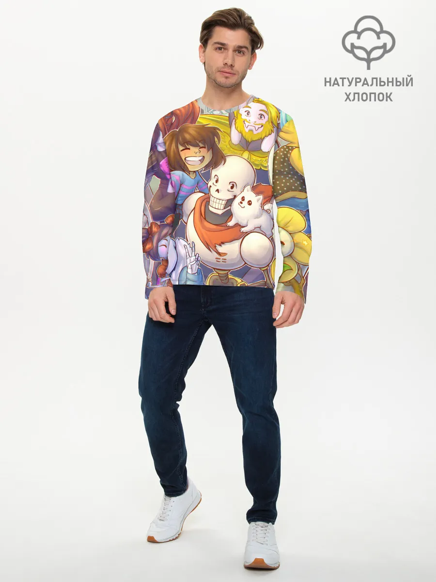 Мужской лонгслив базовый / UNDERTALE