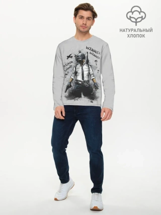 Мужской лонгслив базовый / PUBG