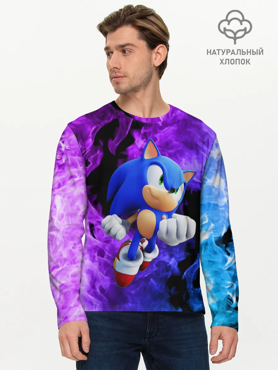 Мужской лонгслив базовый / SONIC
