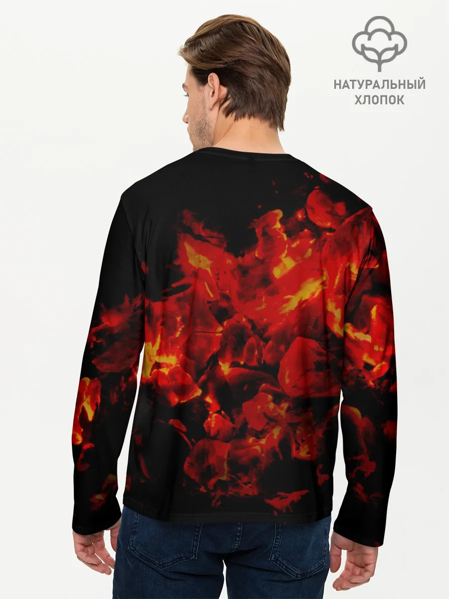Мужской лонгслив базовый / Шашлык