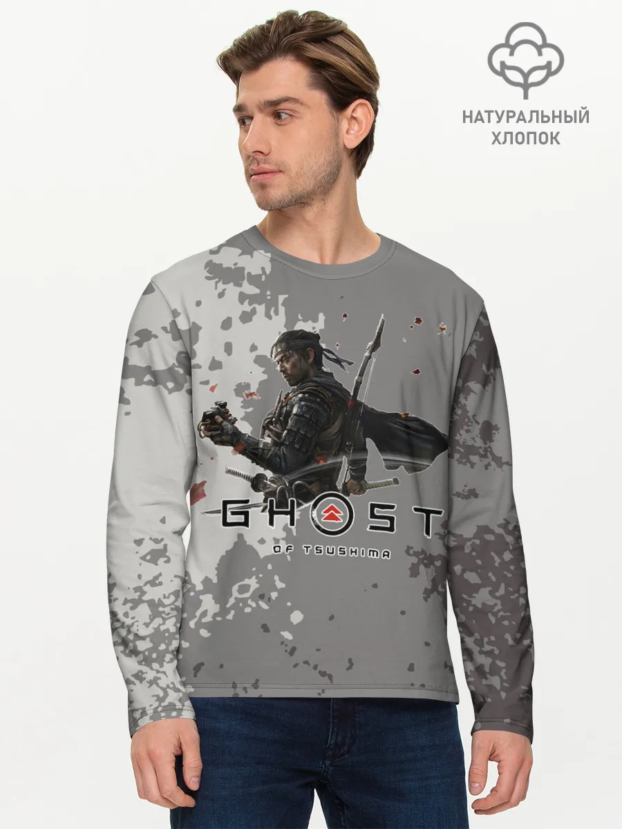 Мужской лонгслив базовый / Ghost of Tsushima