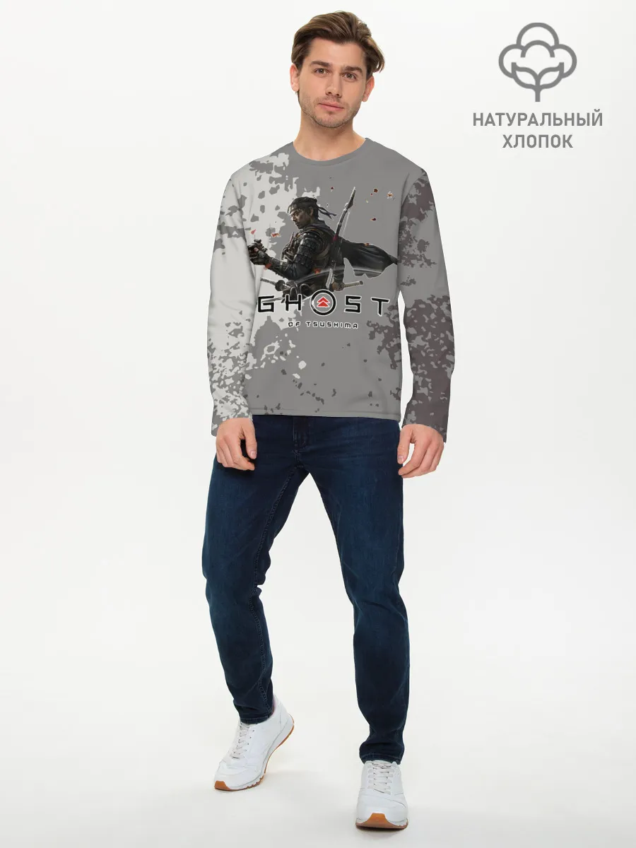 Мужской лонгслив базовый / Ghost of Tsushima
