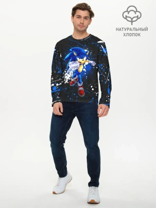 Мужской лонгслив базовый / SONIC