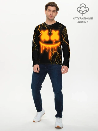 Мужской лонгслив базовый / Marshmello