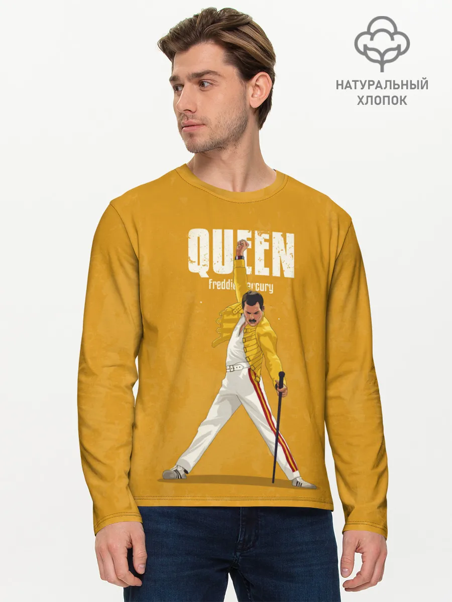 Мужской лонгслив базовый / Queen