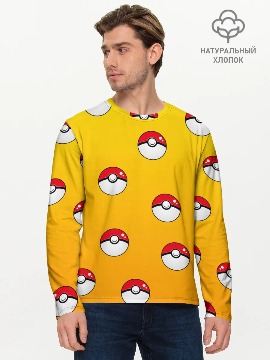 Мужской лонгслив базовый / Покеболы