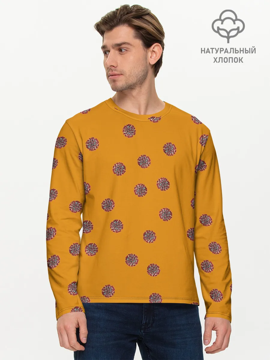 Мужской лонгслив базовый / CoronaVirus