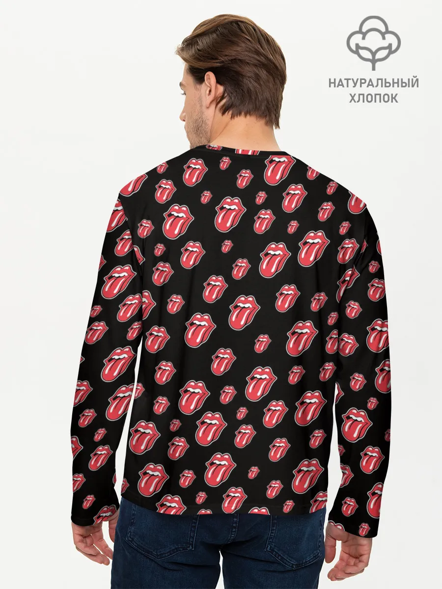 Мужской лонгслив базовый / rolling stones