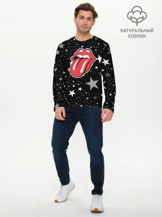Мужской лонгслив базовый / rolling stones star