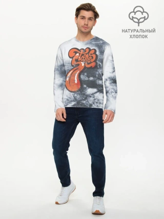 Мужской лонгслив базовый / rolling stones