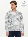 Мужской лонгслив базовый / Мрамор