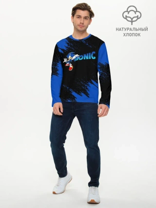 Мужской лонгслив базовый / SONIC