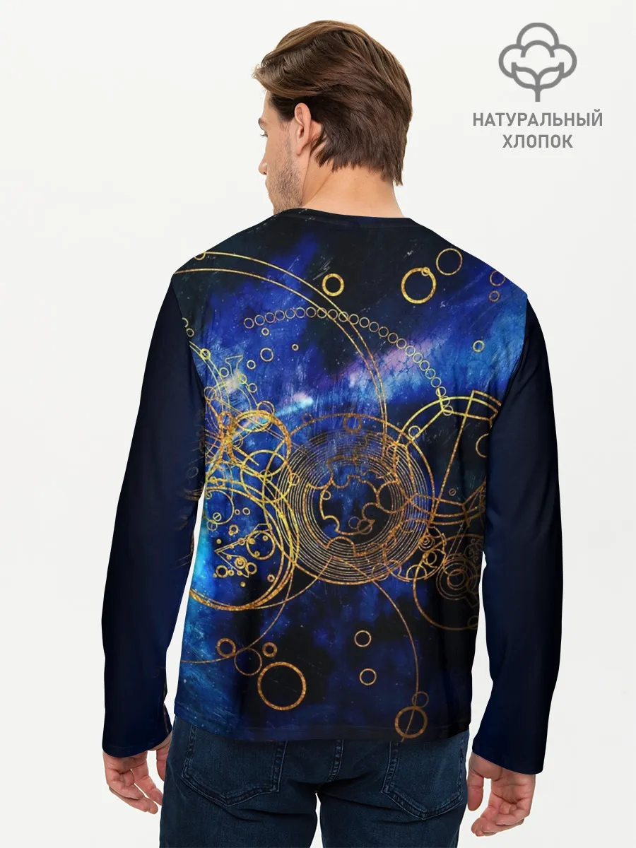 Мужской лонгслив базовый / Space Geometry