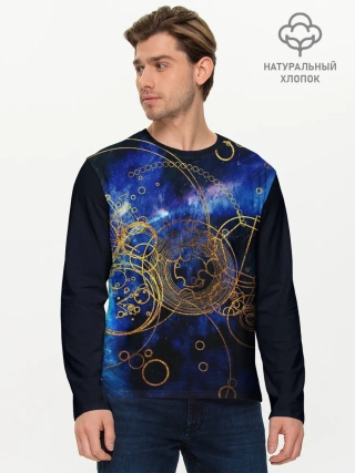 Мужской лонгслив базовый / Space Geometry