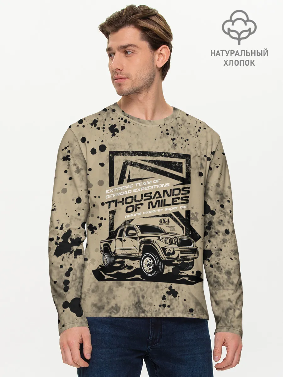 Мужской лонгслив базовый / OffRoad Team | Внедорожник