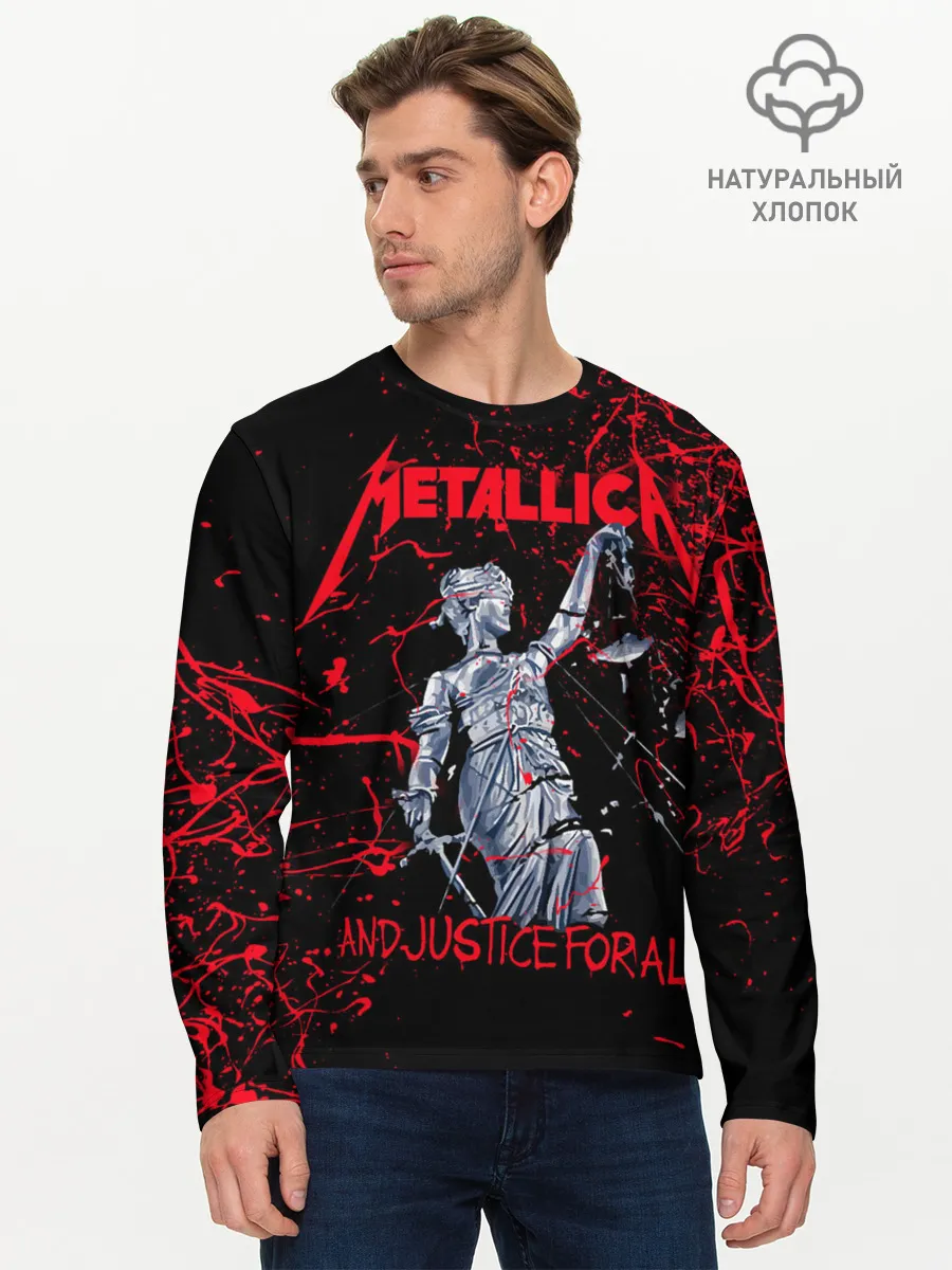 Мужской лонгслив базовый / METALLICA | МЕТАЛЛИКА | МЕТАЛИКА