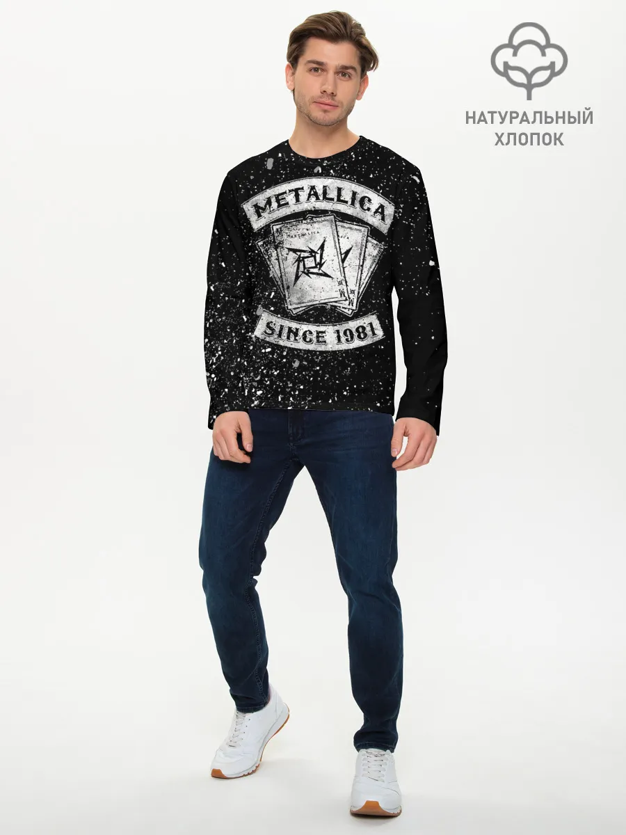 Мужской лонгслив базовый / Metallica
