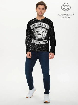 Мужской лонгслив базовый / Metallica