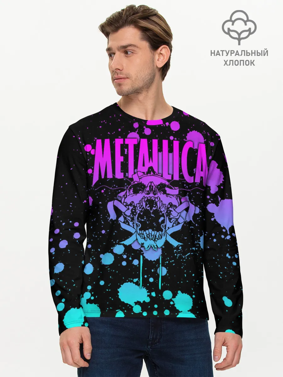 Мужской лонгслив базовый / Metallica