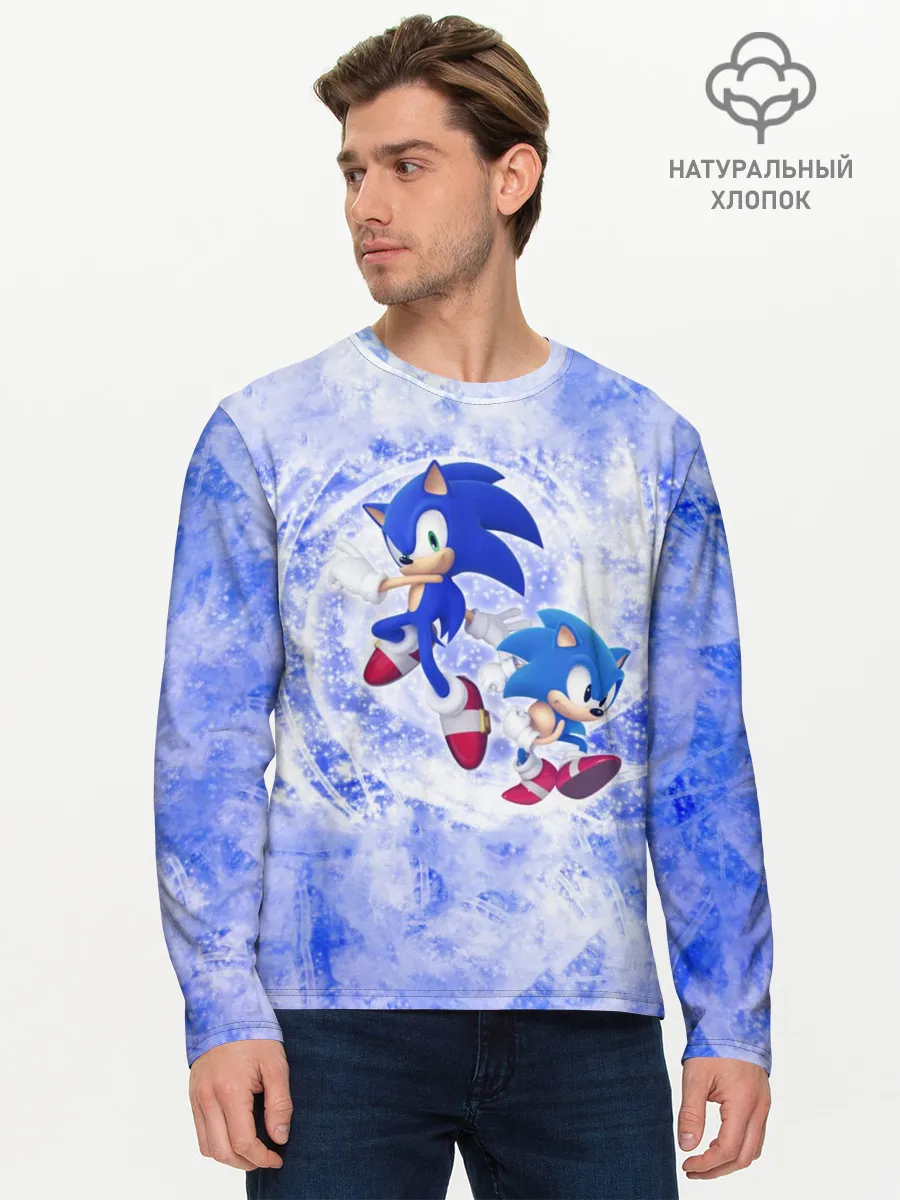 Мужской лонгслив базовый / Sonic