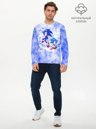 Мужской лонгслив базовый / Sonic