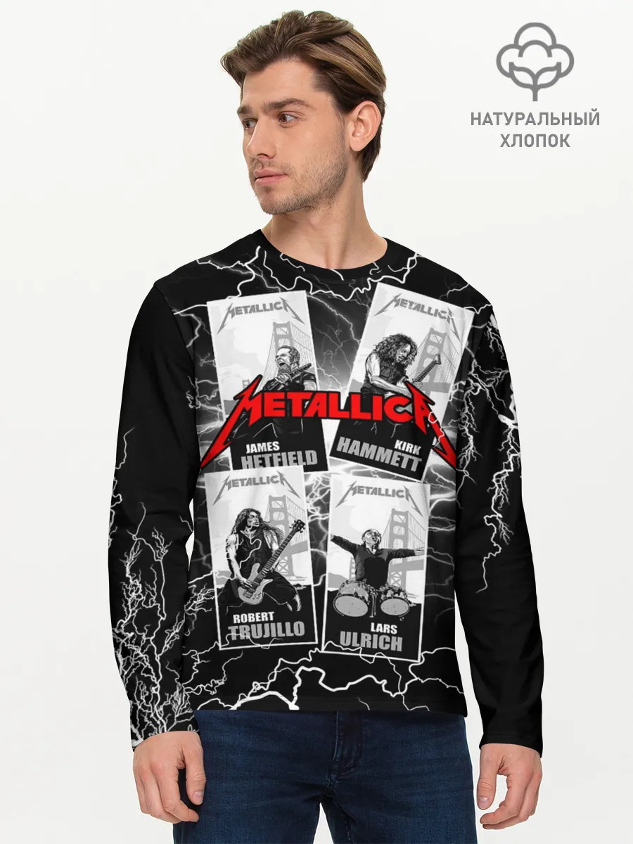 Мужской лонгслив базовый / Metallica