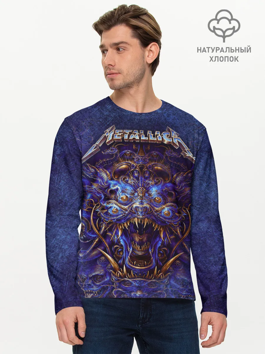 Мужской лонгслив базовый / Metallica
