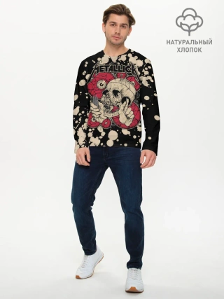 Мужской лонгслив базовый / Metallica