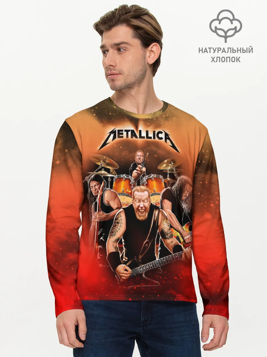 Мужской лонгслив базовый / Metallica