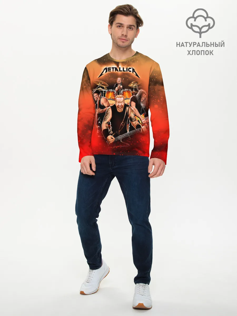 Мужской лонгслив базовый / Metallica