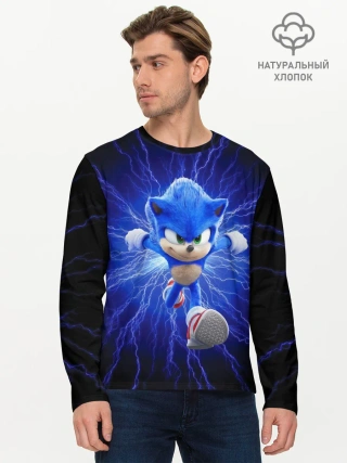 Мужской лонгслив базовый / SONIC