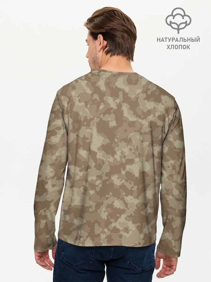 Мужской лонгслив базовый / Хаки