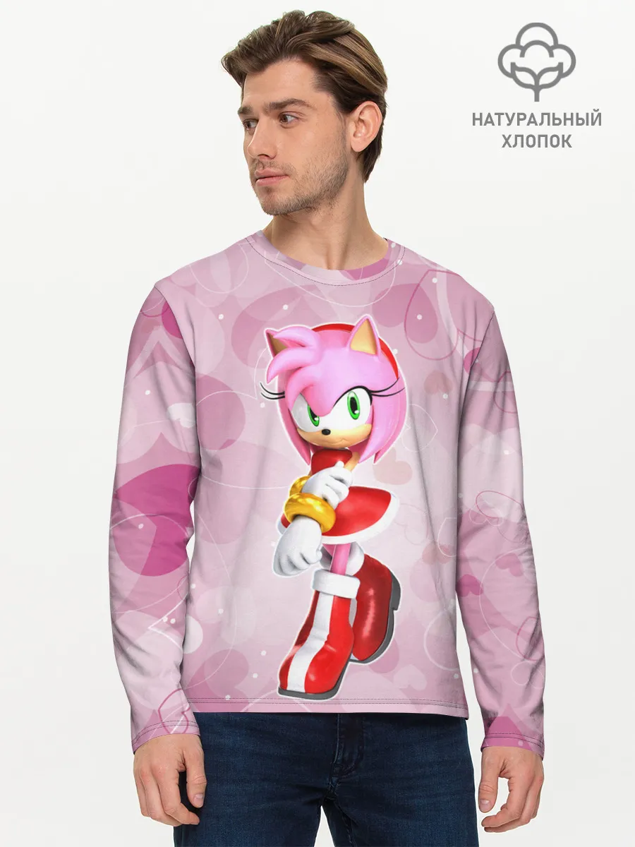 Мужской лонгслив базовый / Amy - Эми