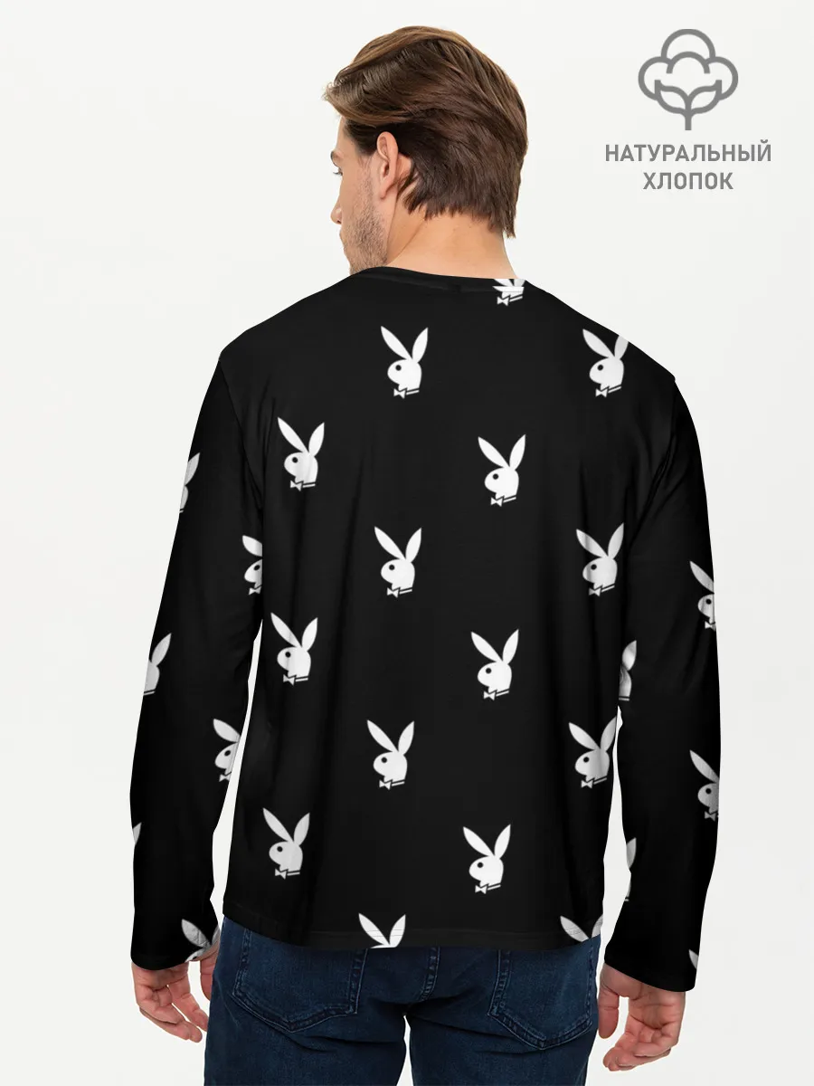Мужской лонгслив базовый / ПЛЕЙБОЙ ПАТТЕРН | PLAYBOY PATTERN