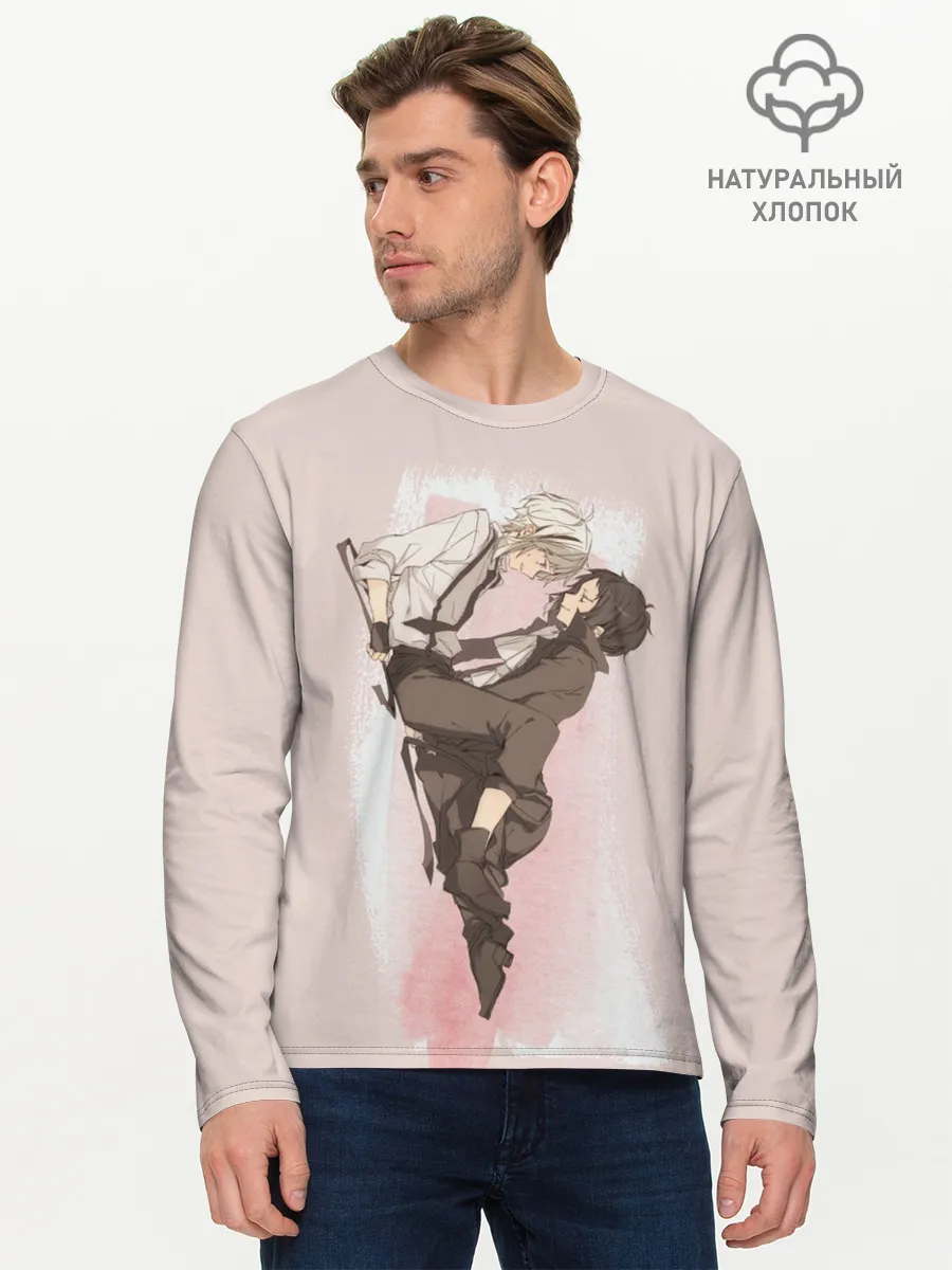 Мужской лонгслив базовый / Дазай и Чуя