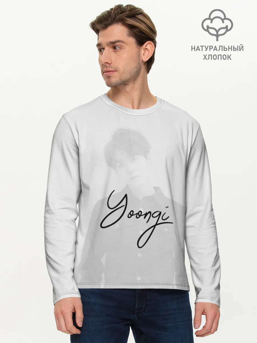 Мужской лонгслив базовый / BTS Min Yoongi