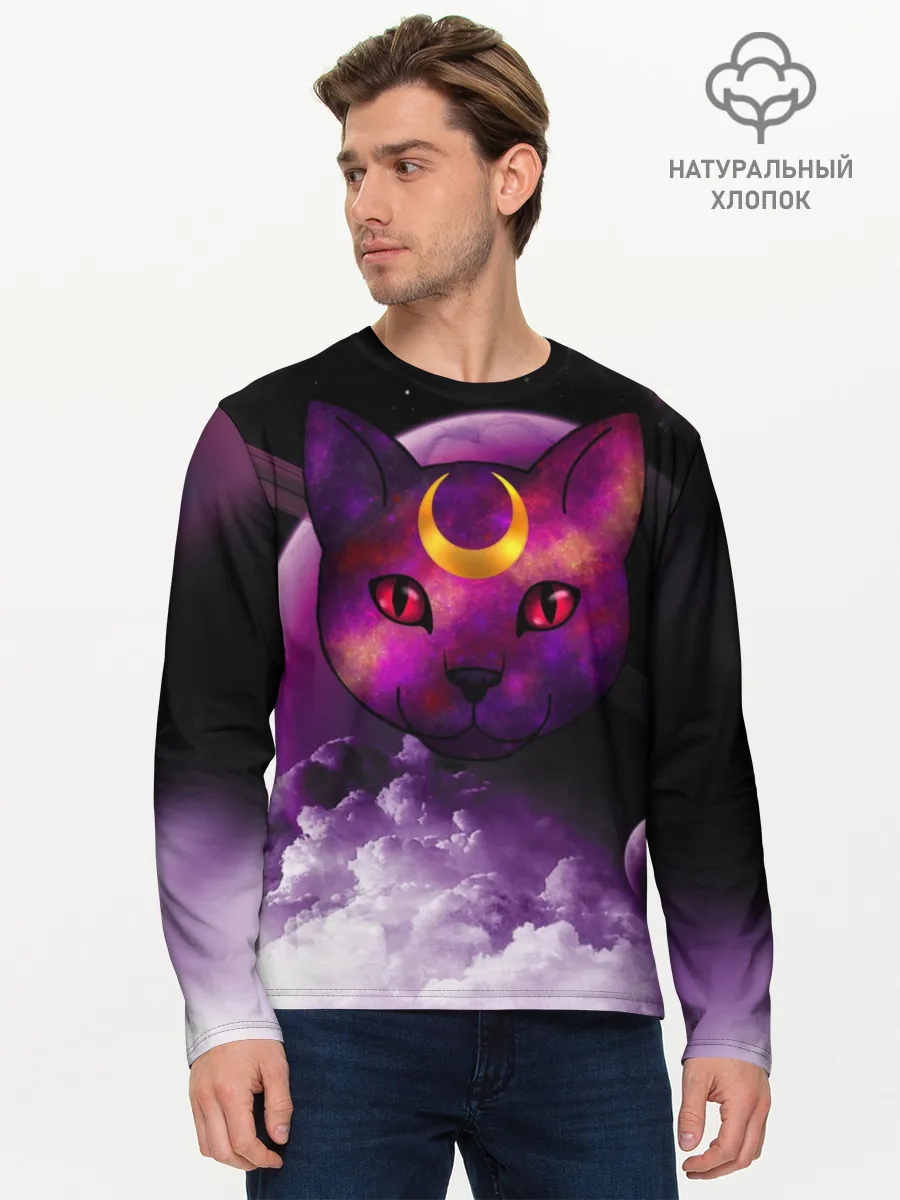 Мужской лонгслив базовый / КОСМОС КИСЫ
