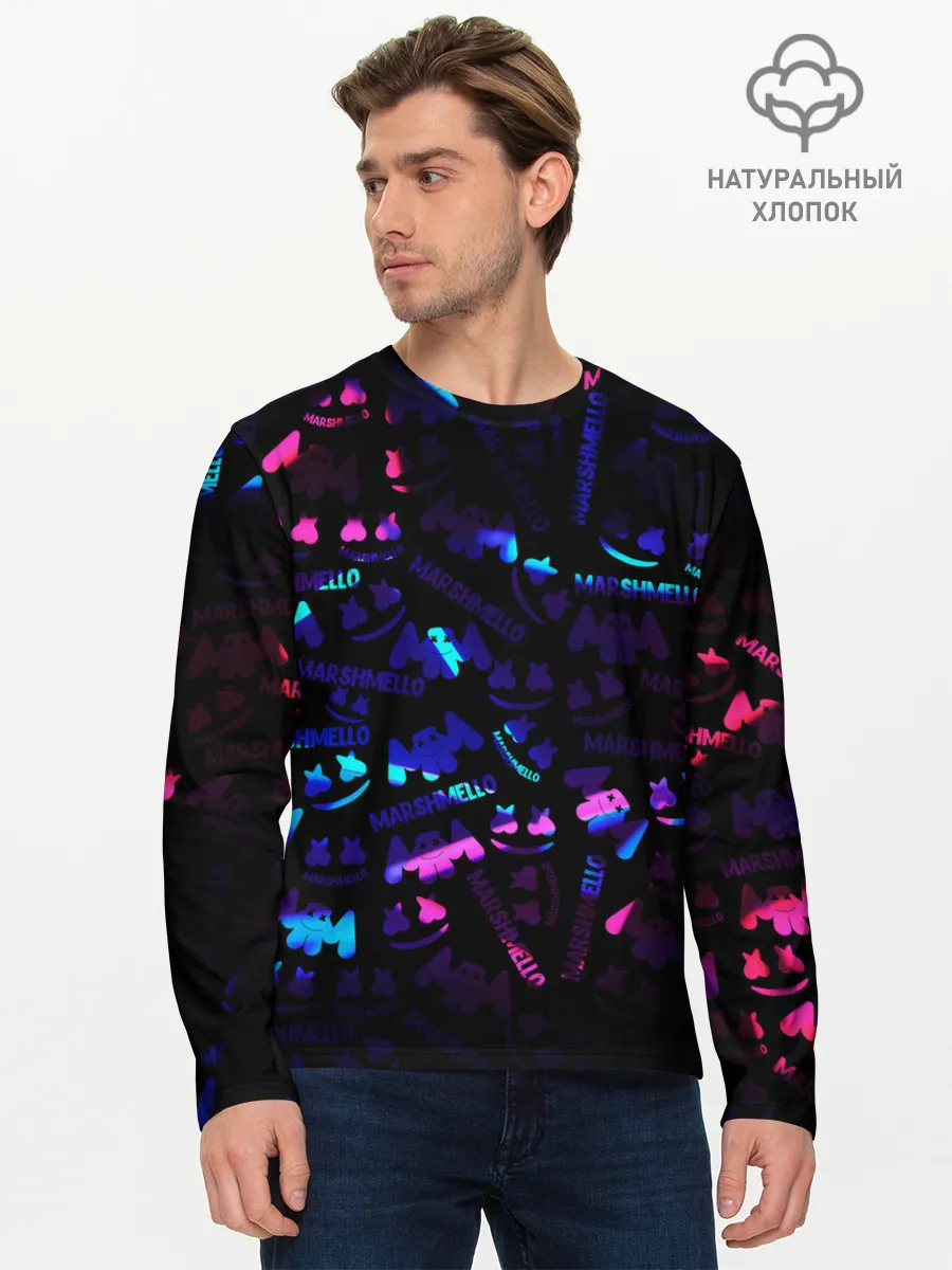 Мужской лонгслив базовый / MARSMELLO NEON