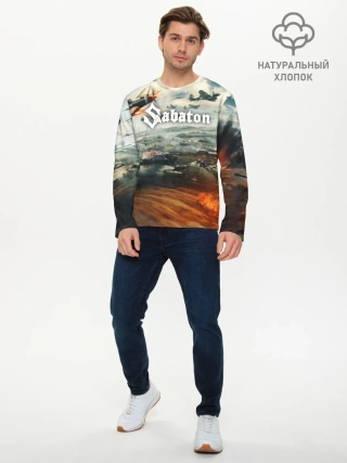 Мужской лонгслив базовый / Sabaton