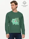 Мужской лонгслив базовый / Pokemon Bulbasaur