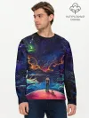 Мужской лонгслив базовый / Космос