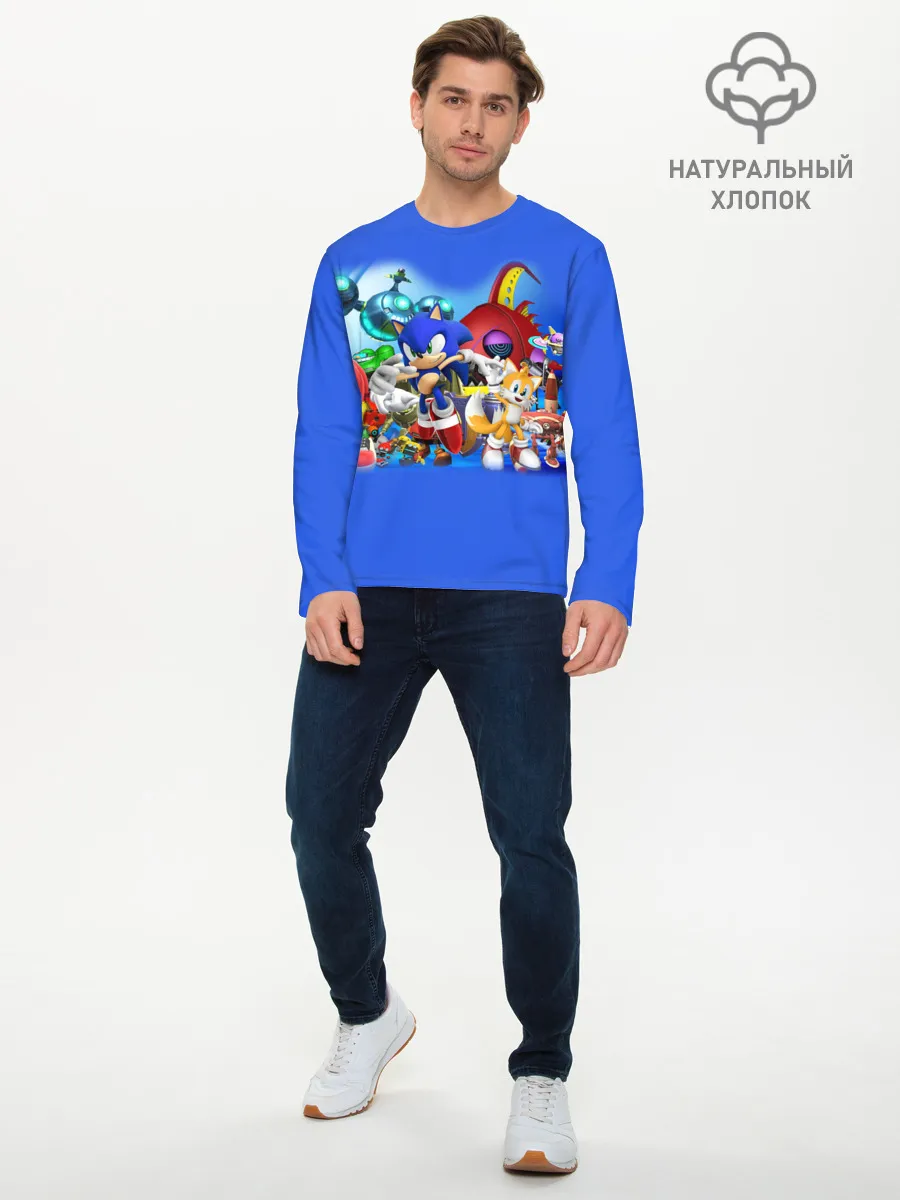 Мужской лонгслив базовый / SONIC