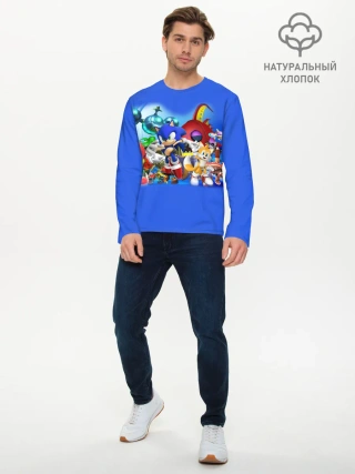 Мужской лонгслив базовый / SONIC