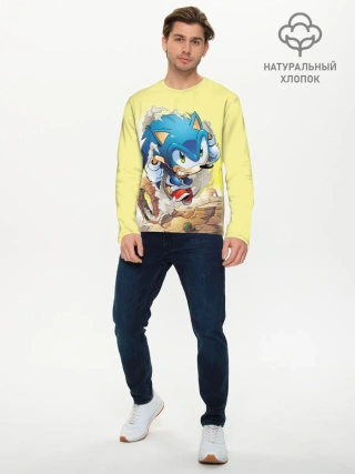 Мужской лонгслив базовый / SONIC