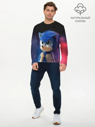 Мужской лонгслив базовый / SONIC