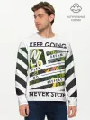 Мужской лонгслив базовый / keep going dream