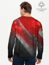 Мужской лонгслив базовый / Red & Black