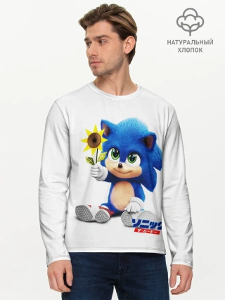 Мужской лонгслив базовый / SONIC